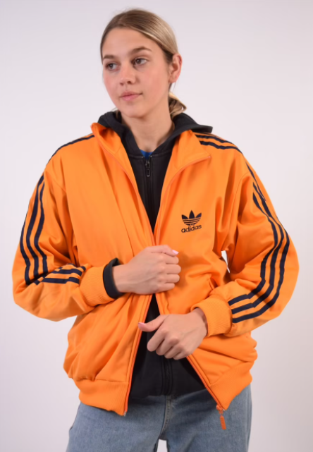 Orange adidas firebird