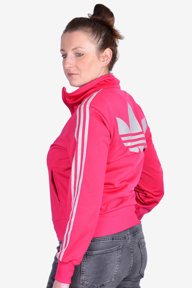 pink adidas nice back logo