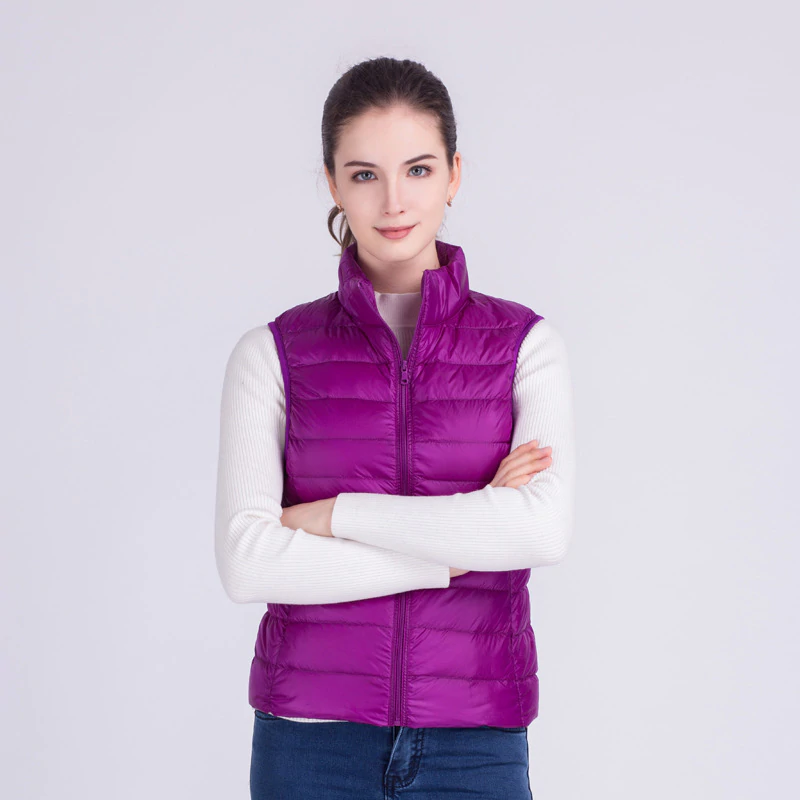 Pink gilet girl