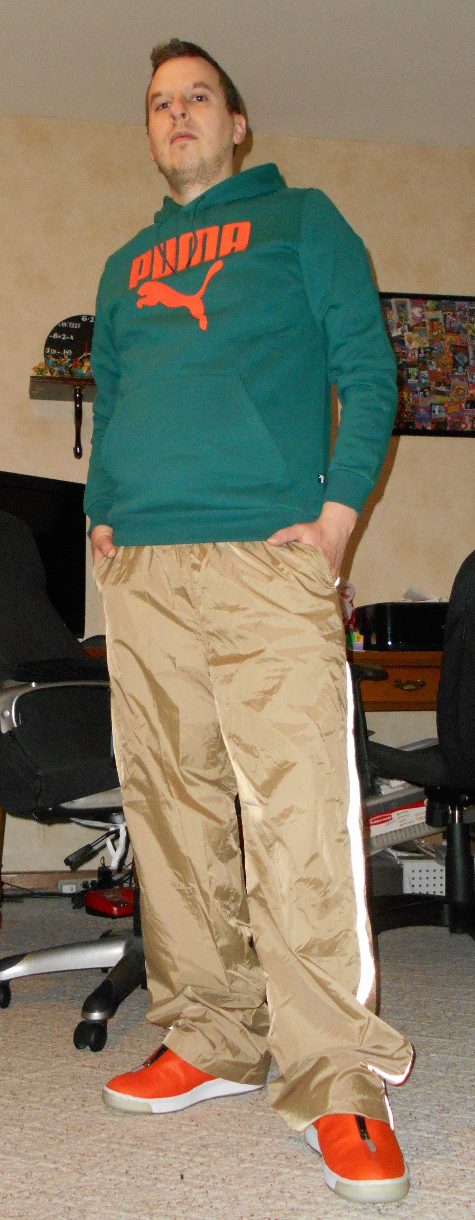 Puma Hoodie w/ Nylon Pants 3