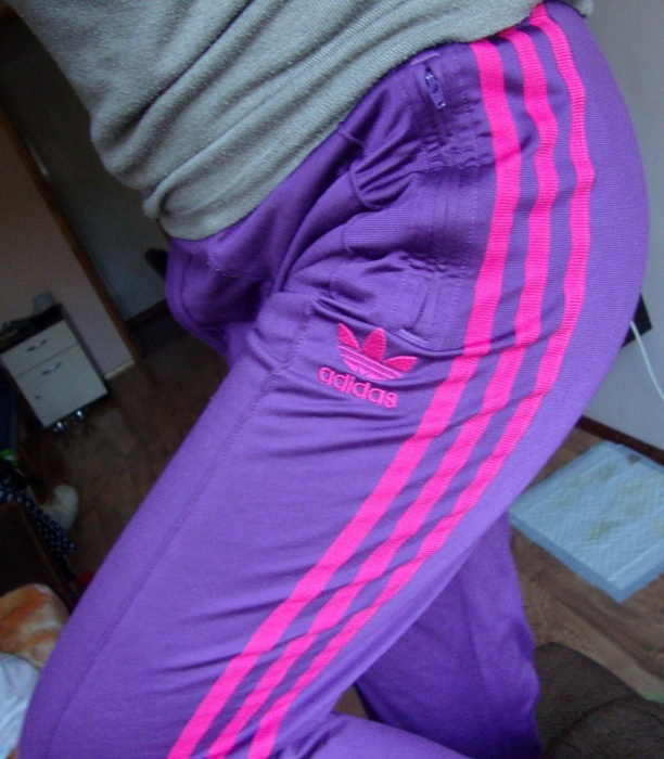 purple adidas