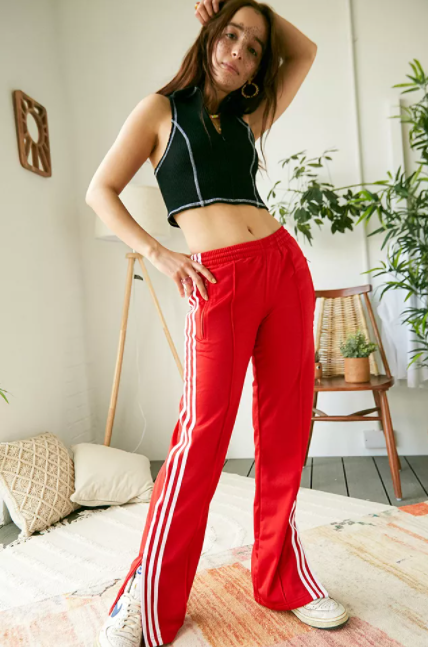 red adidas pants - Urban Outfitters