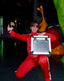 Red Adidas Tracksuit DJ 1