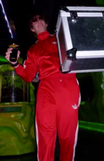 Red Adidas Tracksuit DJ 2