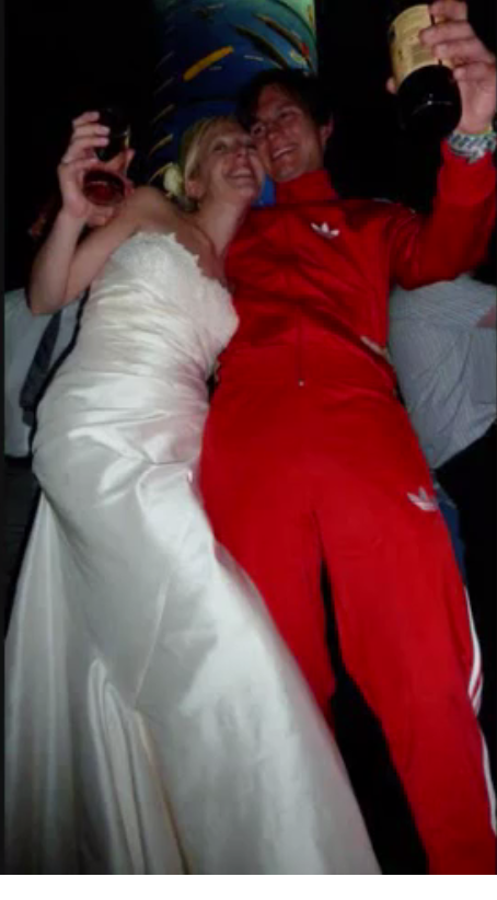 Red Adidas Tracksuit DJ 6