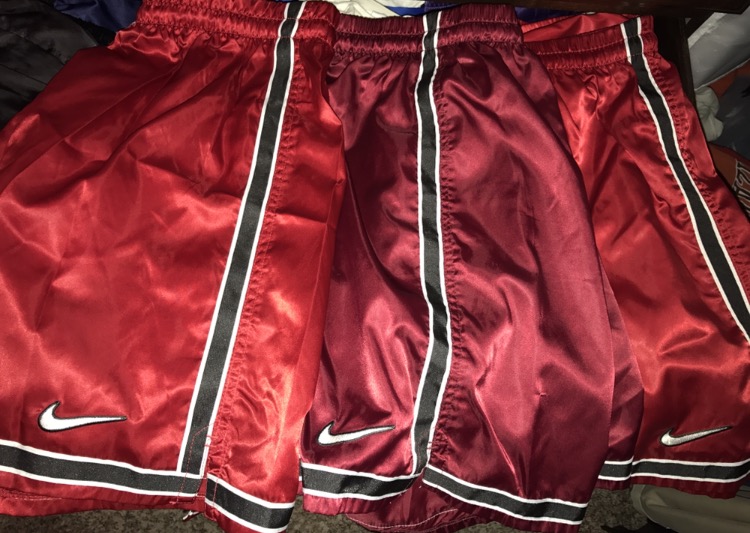 Red Nike America shorts