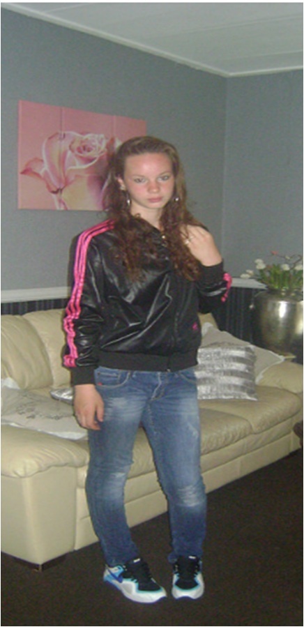 Sarah years ago! Adidas Chile she thinks...