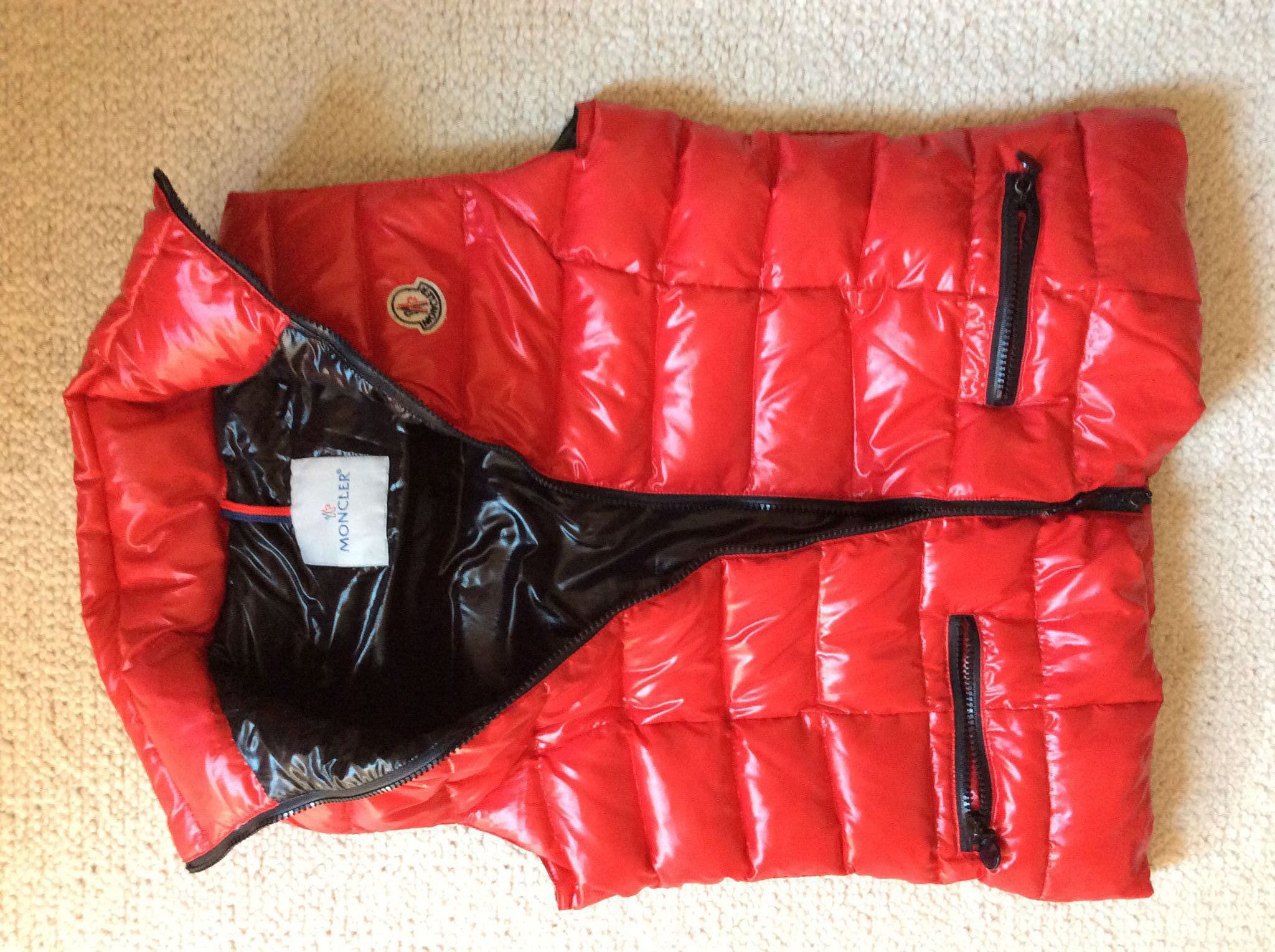 she also wears a moncler vest