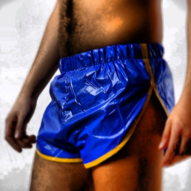shiny nylon short