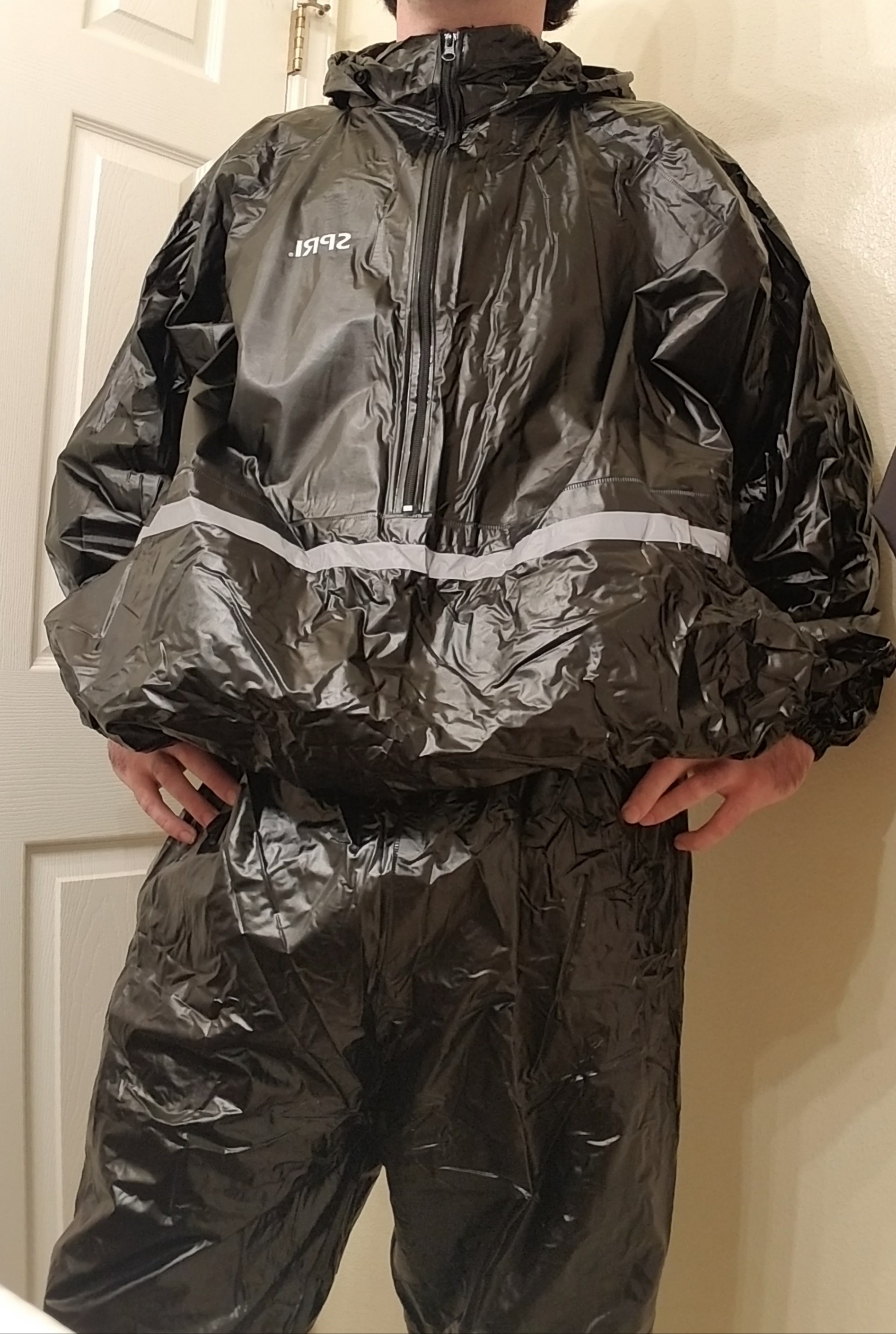 Shiny sauna suit