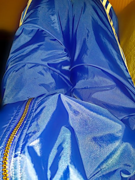 Swishy adidas tracksuit