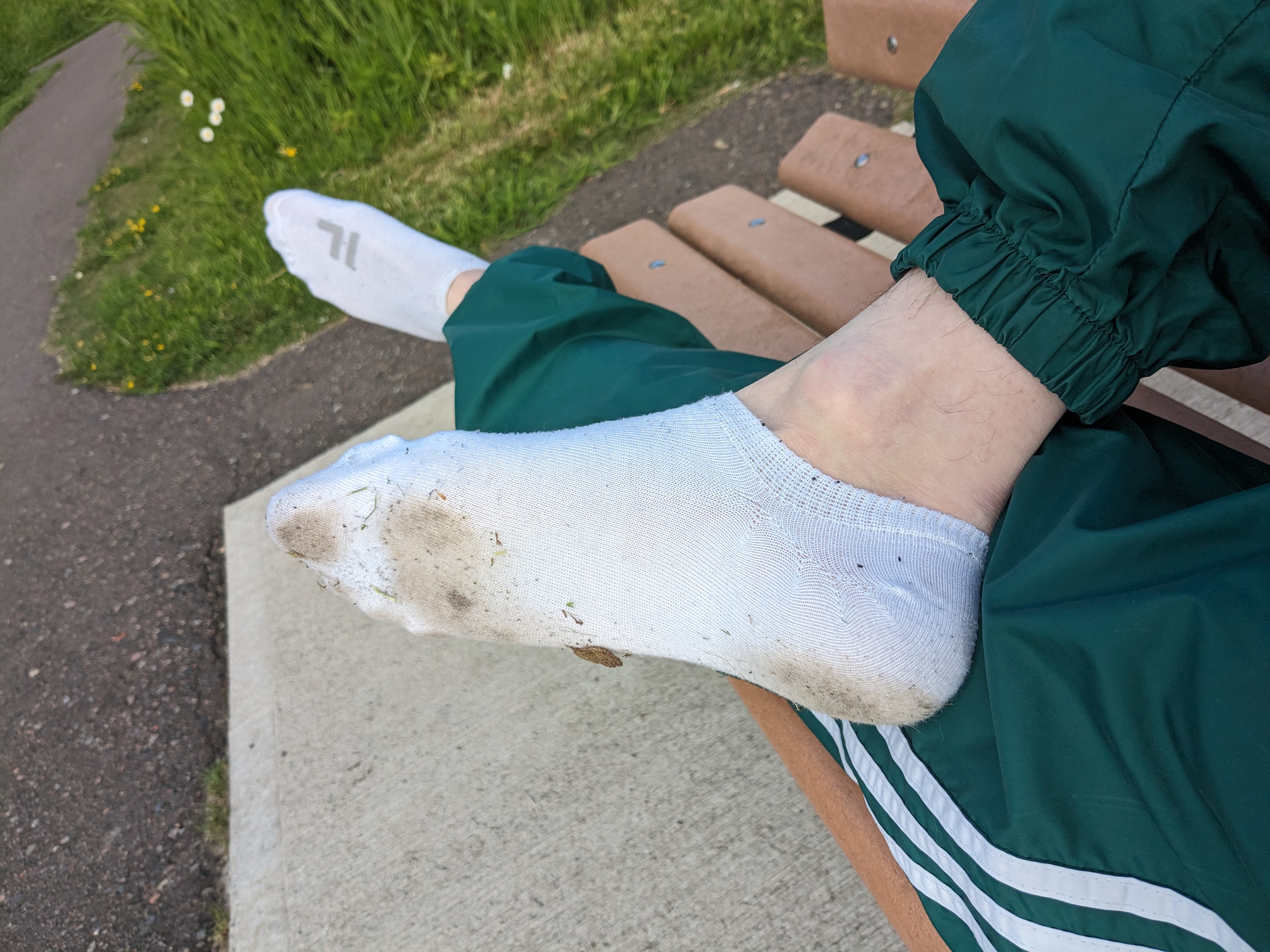 Swishy pants sock adventure