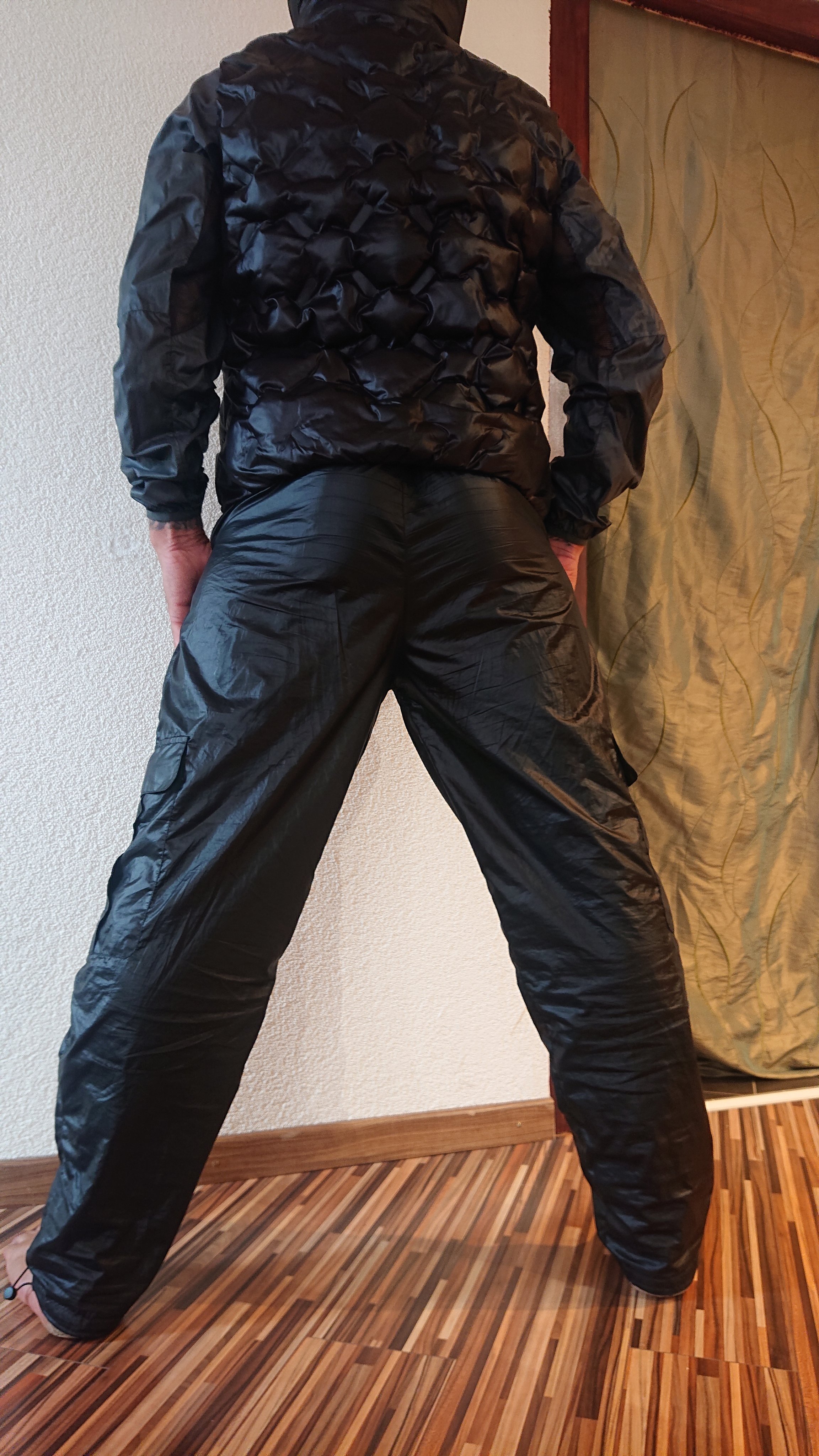 Urban Classic Ladies Shiny Cargo Track Pants