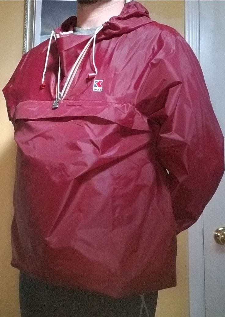 Vintage Maroon K-Way Windbreaker 2