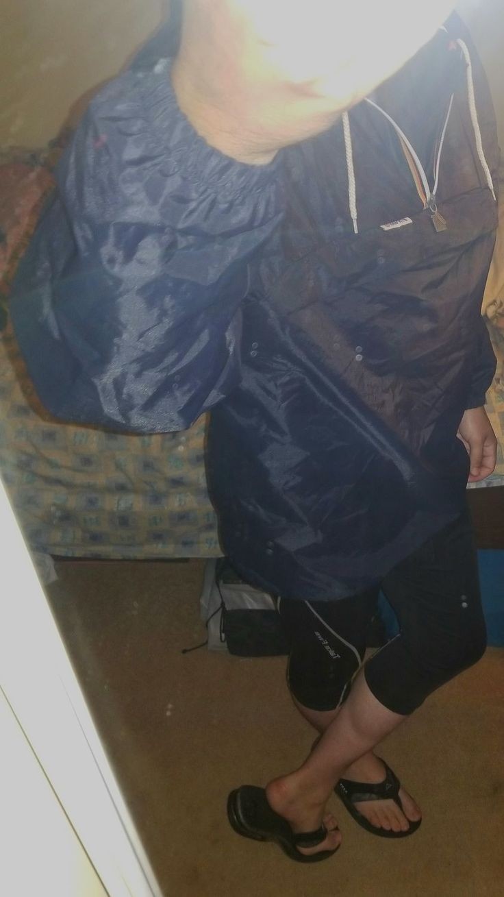 Vintage Navy Blue K-Way Windbreaker