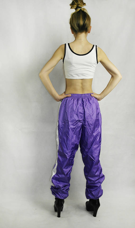 Vintage windbreaker pants Vintage training pants Oldschool sport pants