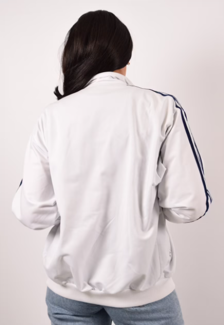 White adidas firebird jacket - no back logo