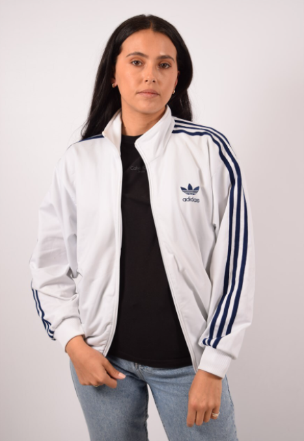 white adidas firebird jacket