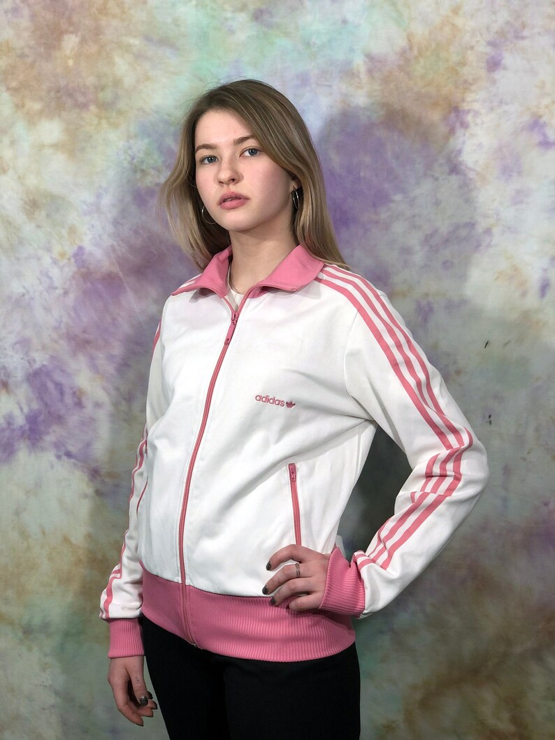 white and pink adidas