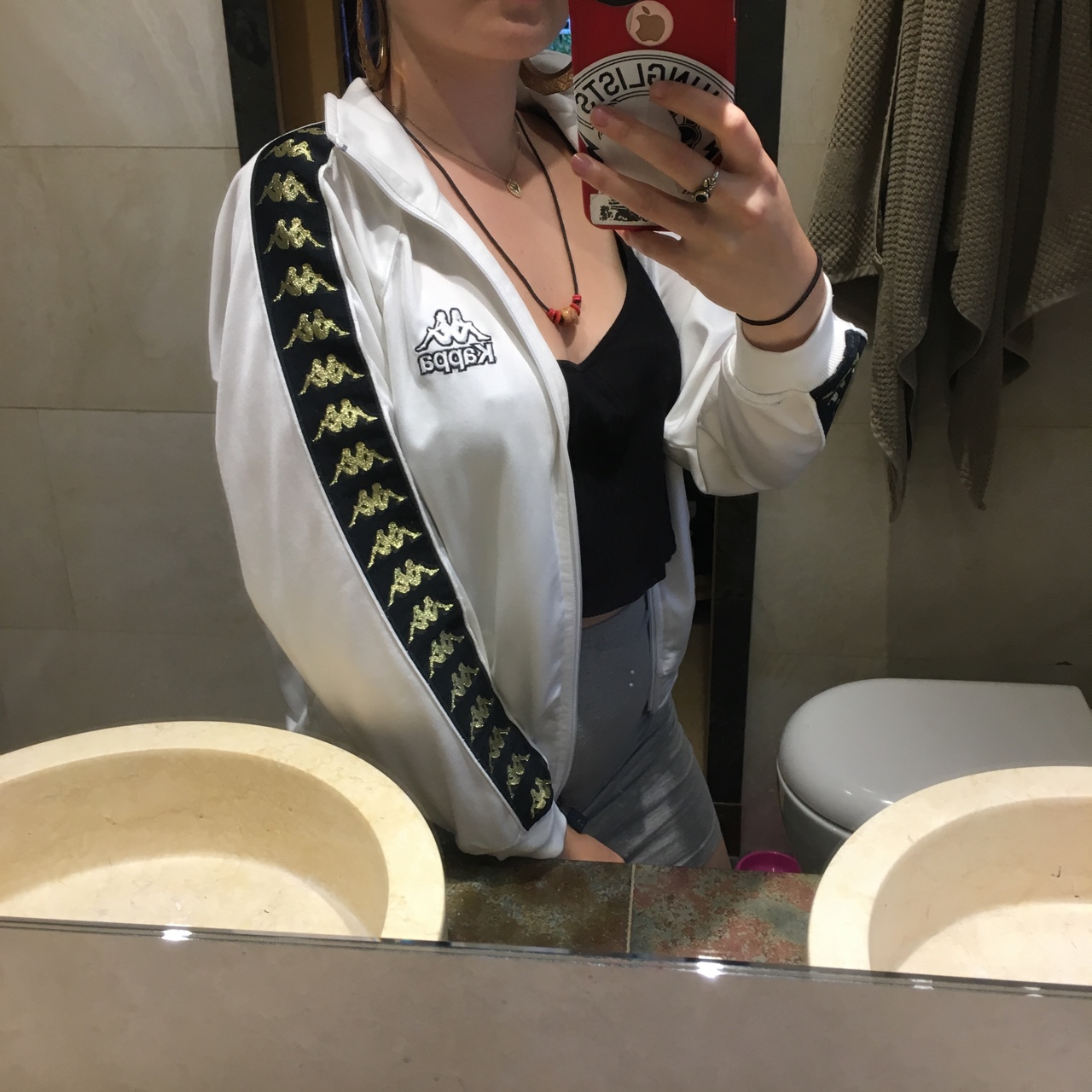 White Kappa Jacket
