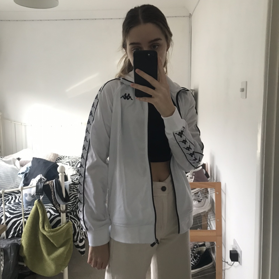 white kappa Shiny Sports