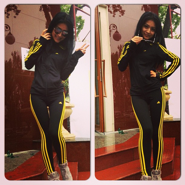 With and without glasses